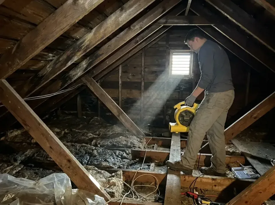 attic-water-damage-drying-proc-007 — frequently asked questions, Emergency Water Extraction & 24/7 Flood Response in Trevose…